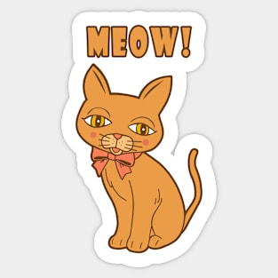 Meow! Kitty Sticker